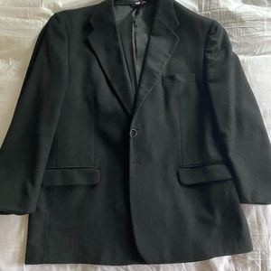 Men’s black cashmere coat